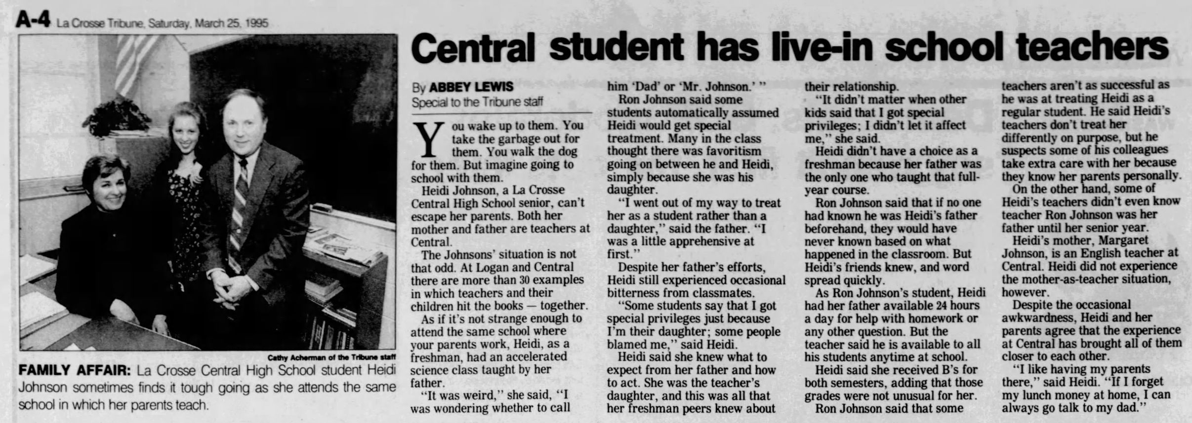 1996: La Crosse Central High School